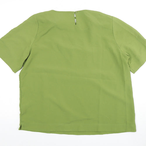 Marks and Spencer Women's Green Basic Blouse Size 16