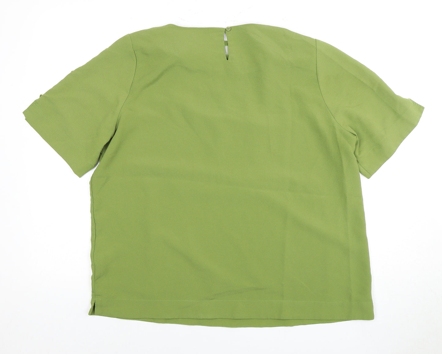 Marks and Spencer Women's Green Basic Blouse Size 16