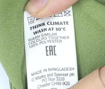 Marks and Spencer Women's Green Basic Blouse Size 16