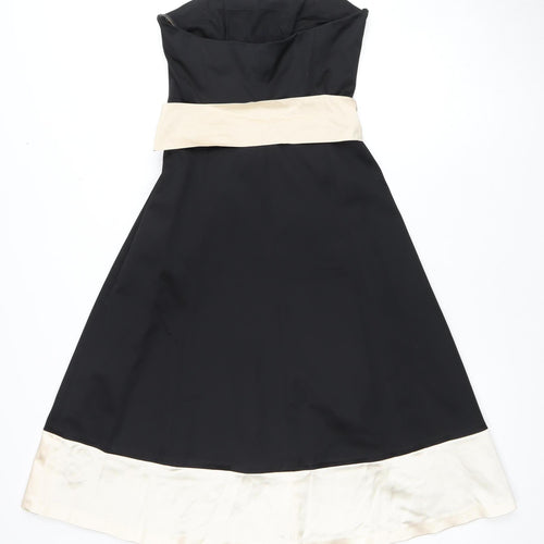 Coast Women's Black Strapless Dress Size 10