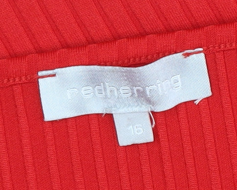 Red Herring Women's Red Jumpsuit Size 16