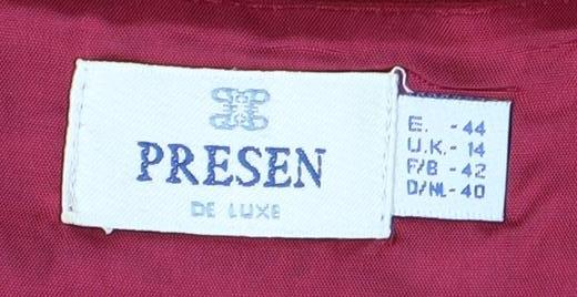 Presen Women's Red Sleeveless Blouse UK Size 14