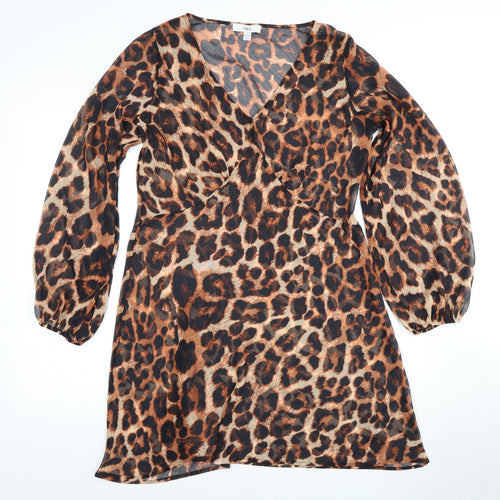 Marks and Spencer Women Animal Print V-Neck Dress