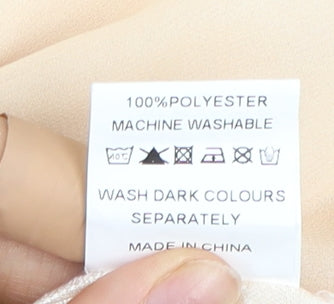 Missguided Women's Beige A-Line Dress Size 14