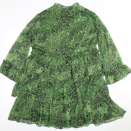 Y.A.S Women's Green Animal Print Dress XL