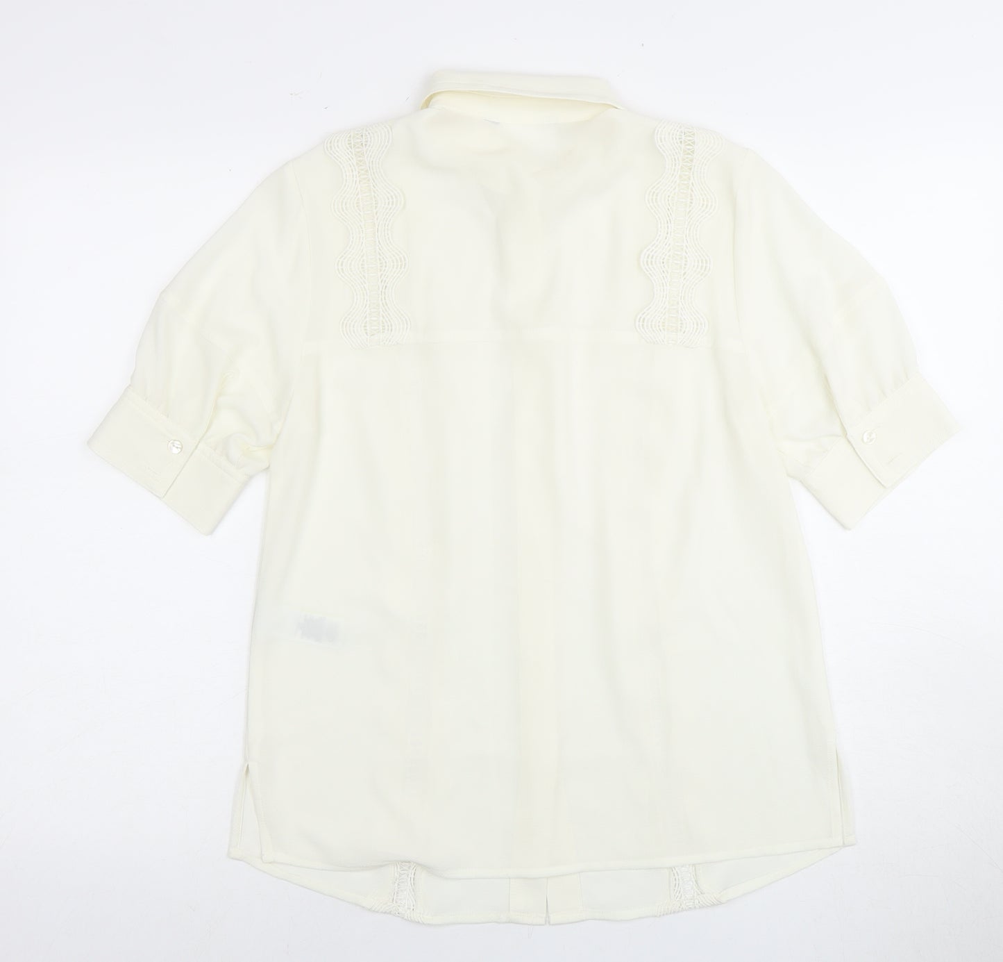 Marks and Spencer Women Ivory Blouse Size 8 with Lace