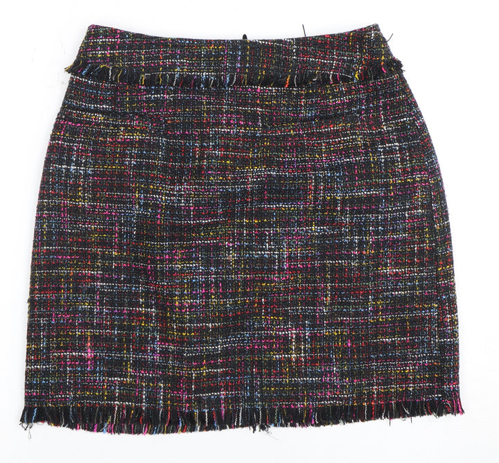 Women's Size 6 Multicoloured Tweed Pencil Skirt
