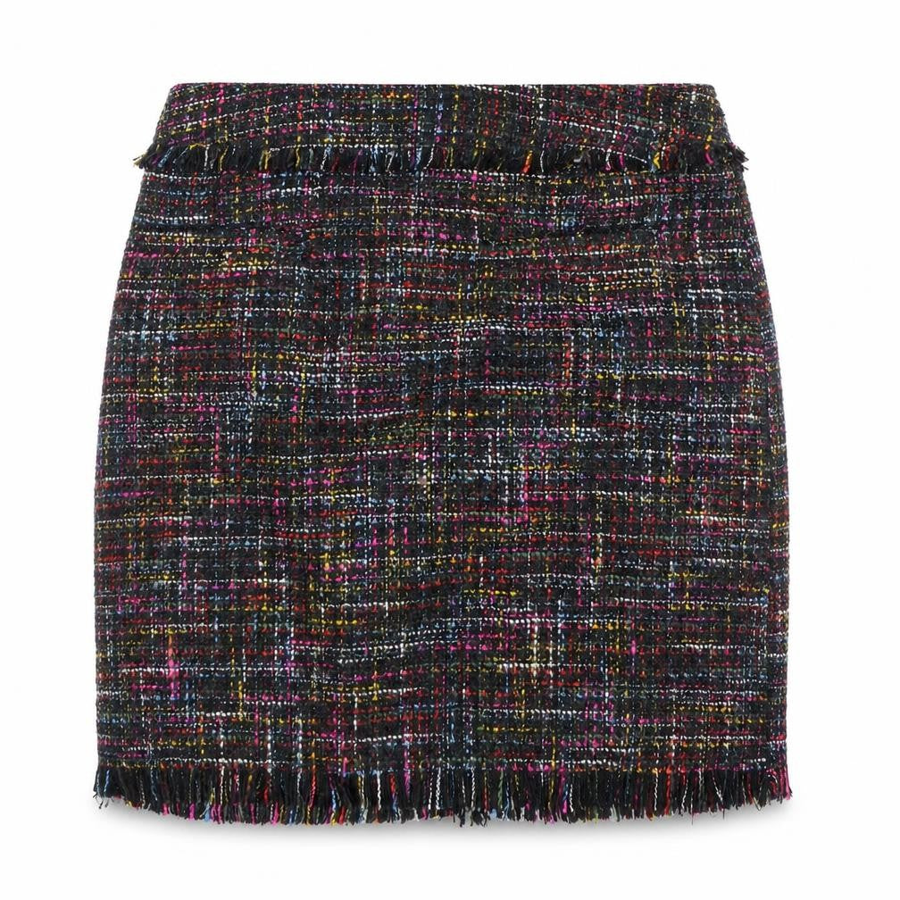 Front view of Women's, size 6, Multicoloured Tweed Pencil Skirt