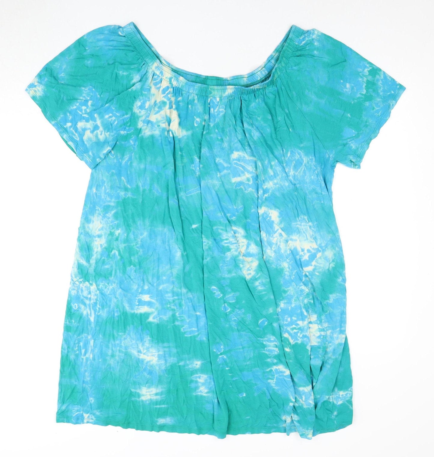 Capsule Women's Blue Tie Dye Off Shoulder Dress 18