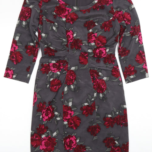 Jigsaw Women's Multicoloured Sheath Dress Size 10