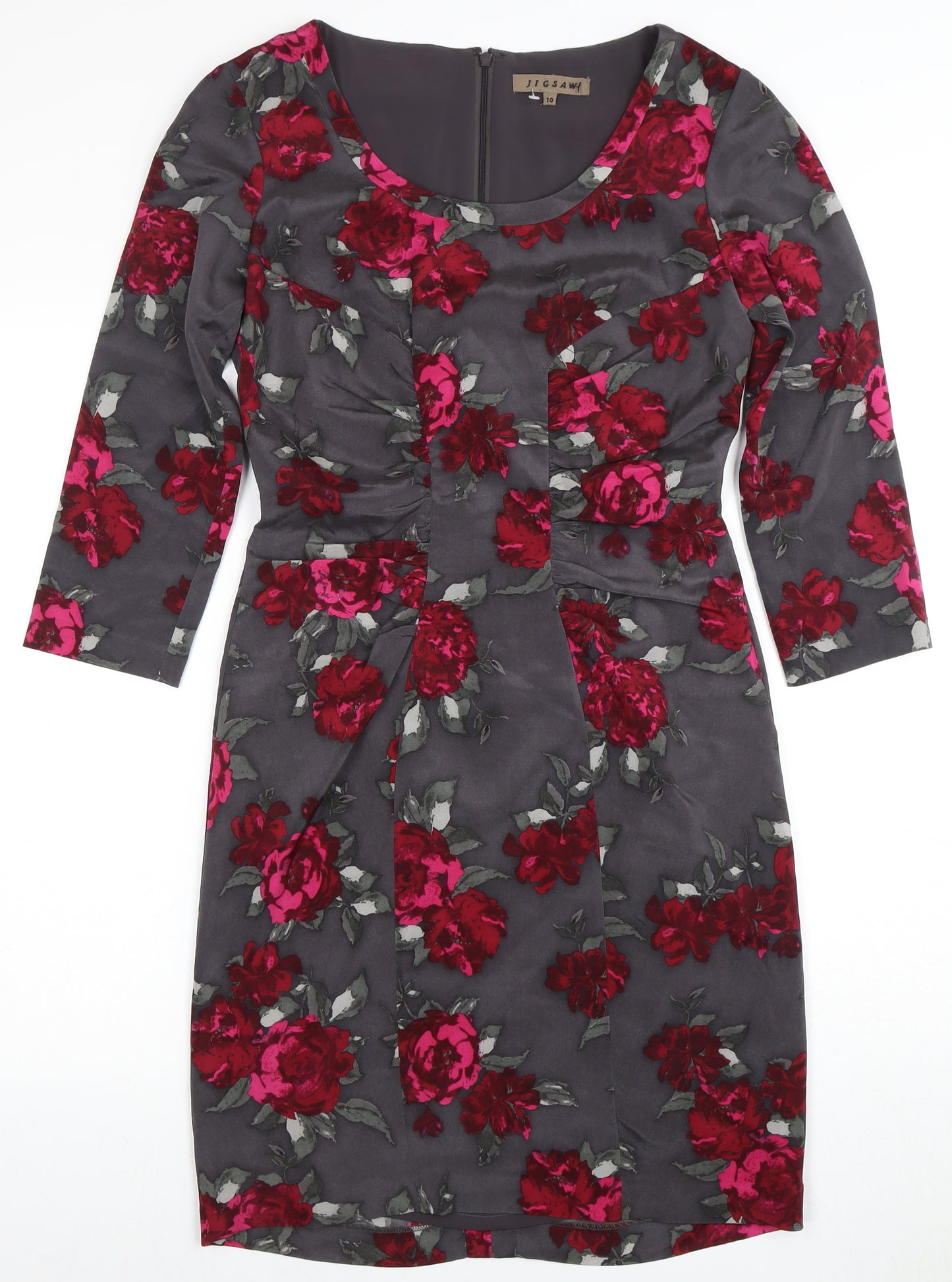 Jigsaw Women's Multicoloured Sheath Dress Size 10