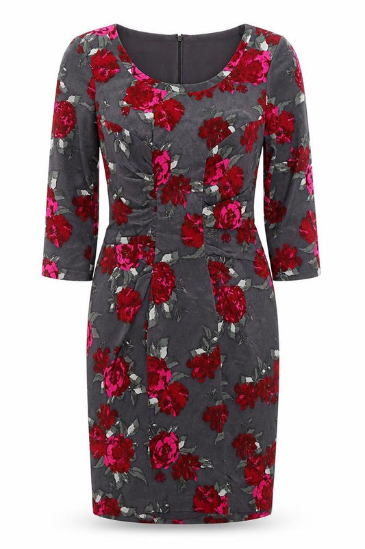 Front view of Jigsaw Women's Multicoloured Sheath Dress, size 10