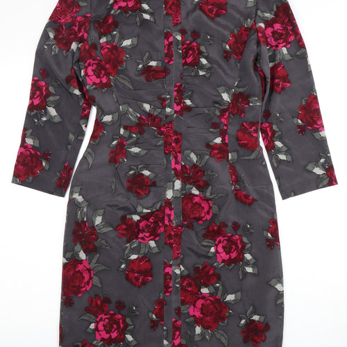 Jigsaw Women's Multicoloured Sheath Dress Size 10