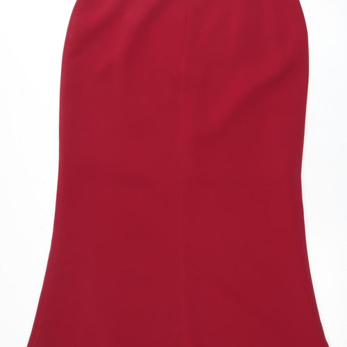 Presen Women's Red Pencil Skirt Bow Accent Size 14