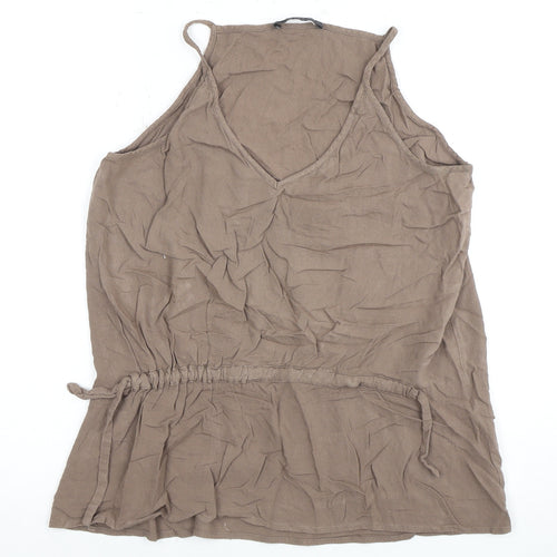 AllSaints Women’s Brown Viscose Camisole Tank Top