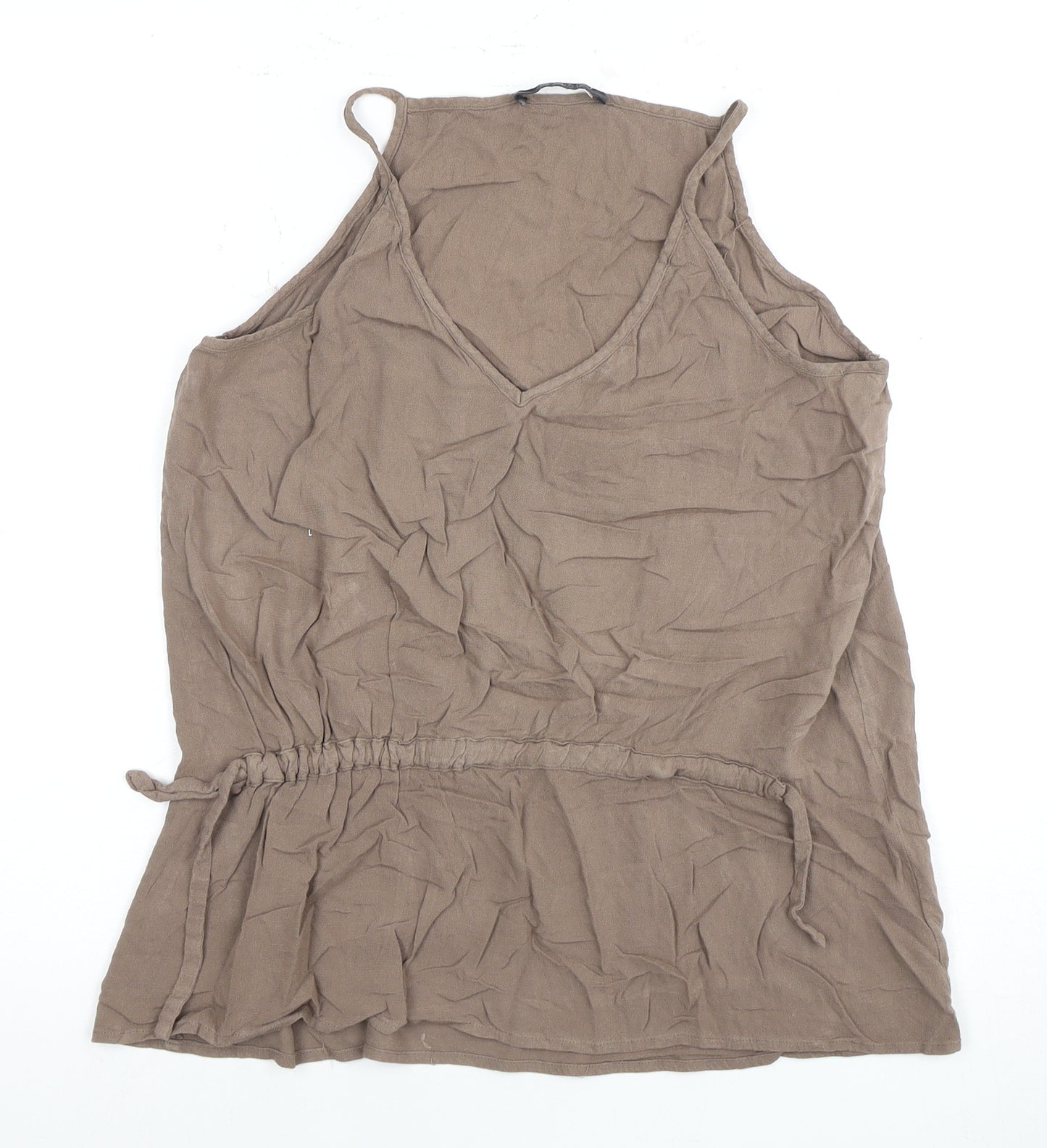AllSaints Women’s Brown Viscose Camisole Tank Top