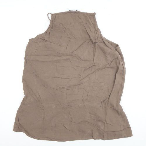 AllSaints Women’s Brown Viscose Camisole Tank Top