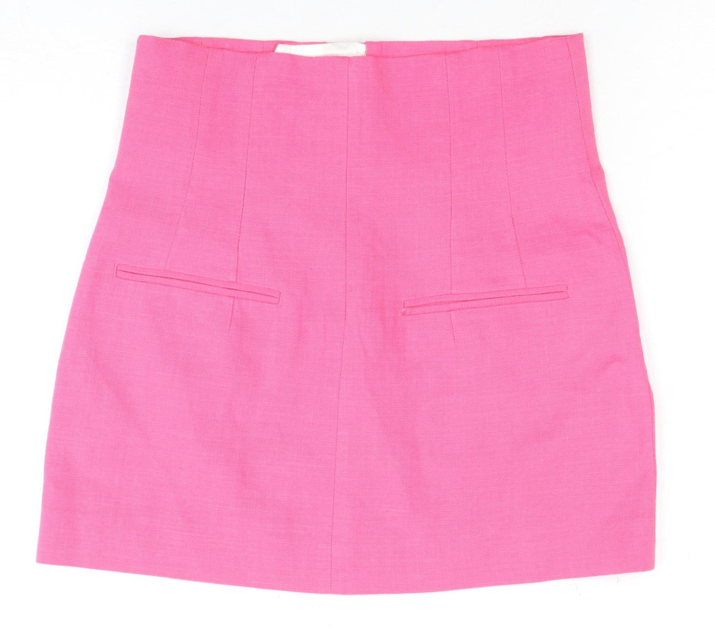 Zara Women's Pink Skirt, Size 4, Elegant