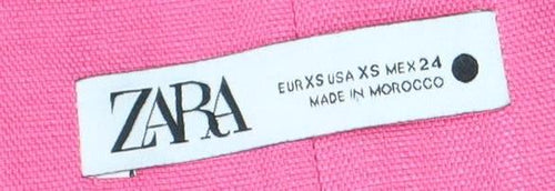 Zara Women's Pink Skirt, Size 4, Elegant