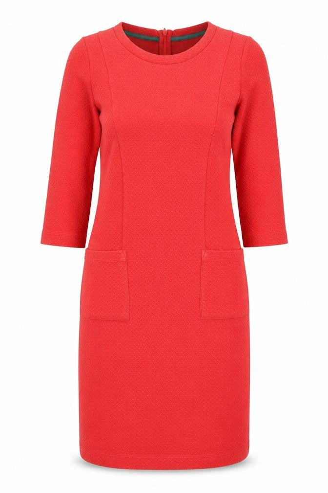 Front view of White Stuff Women's Red Knit Dress UK 8
