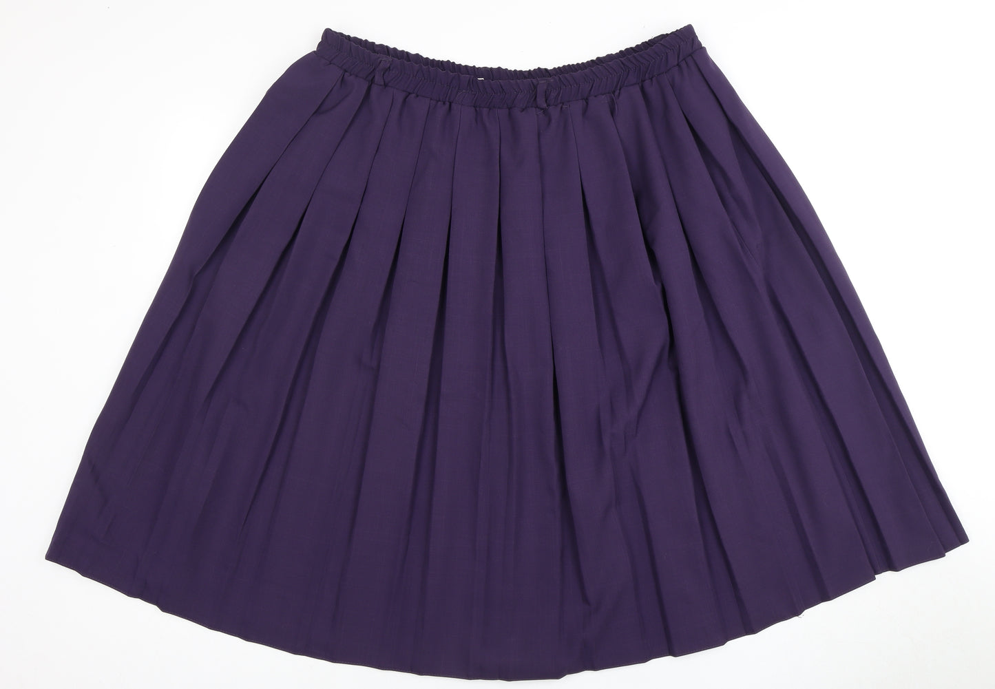 Bonmarché Women's Purple Pleated Skirt Size 20