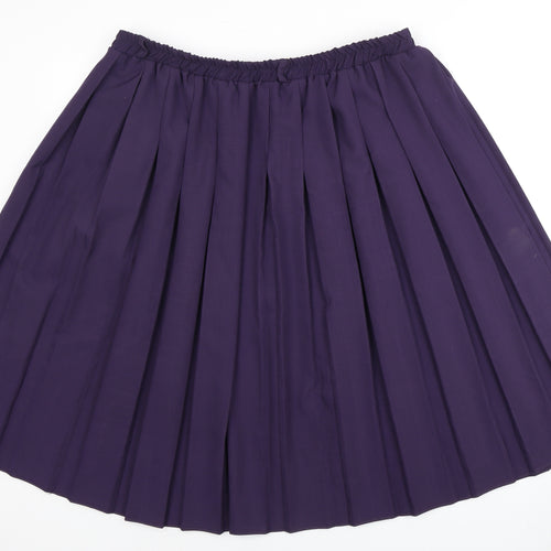 Bonmarché Women's Purple Pleated Skirt Size 20
