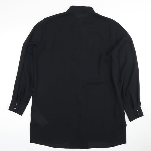 Marks and Spencer Women's Black Button-Up Size 14