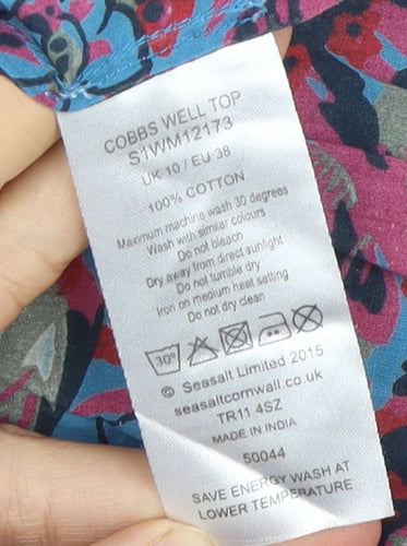 Seasalt Women's Floral Tank Top Size 10 Multicoloured