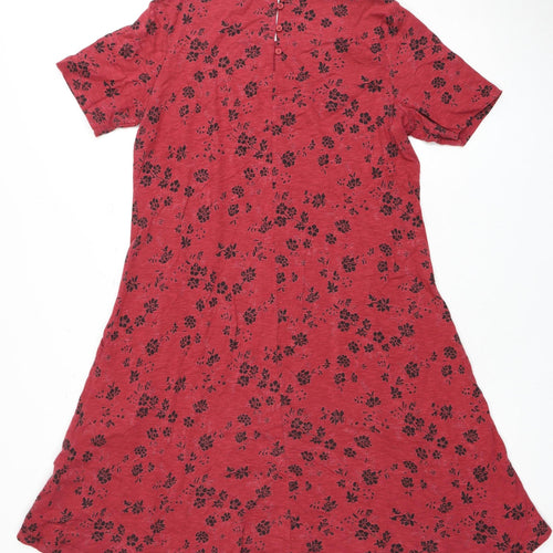 Fat Face Women's Red Floral Dress Size 10