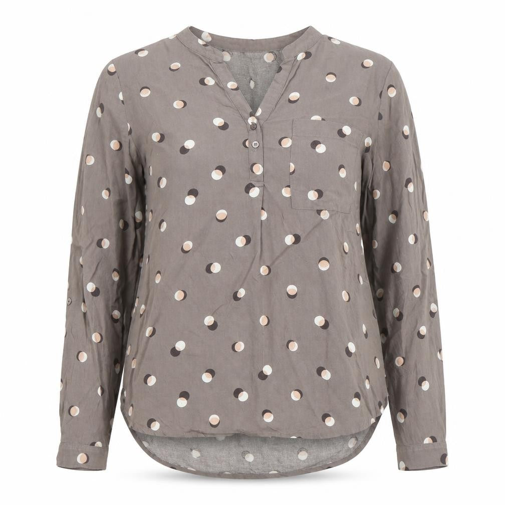 Front view of Marks & Spencer Women’s Grey Polka Dot Blouse