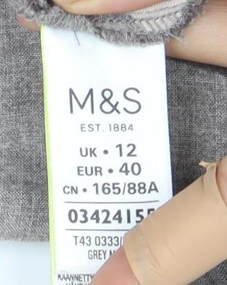 Marks and Spencer Women’s Grey Polka Dot Blouse