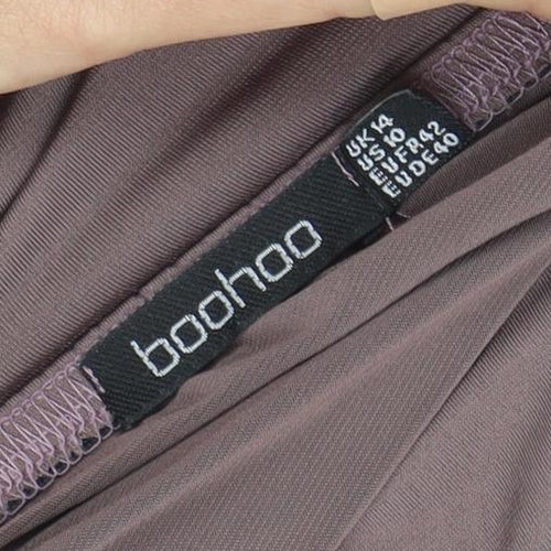 Boohoo Women's Purple Bodycon Dress Size 6