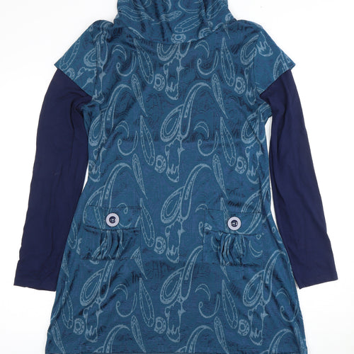 Joe Browns Women's Blue Paisley Casual Dress - UK 12