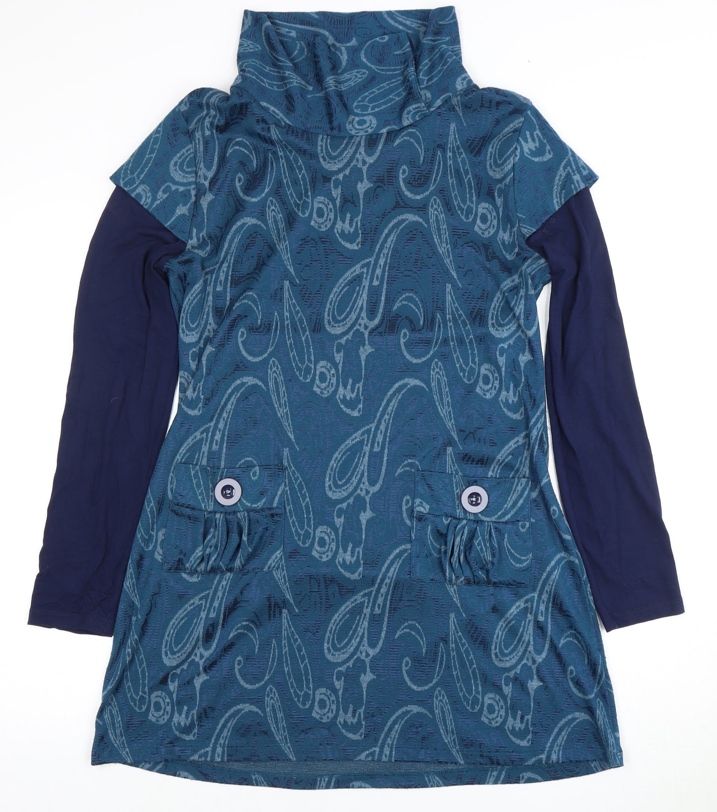 Joe Browns Women's Blue Paisley Casual Dress - UK 12