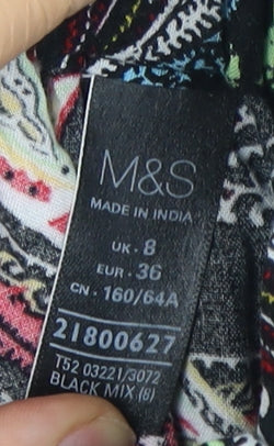 Marks and Spencer Women's Multicoloured Paisley Trousers