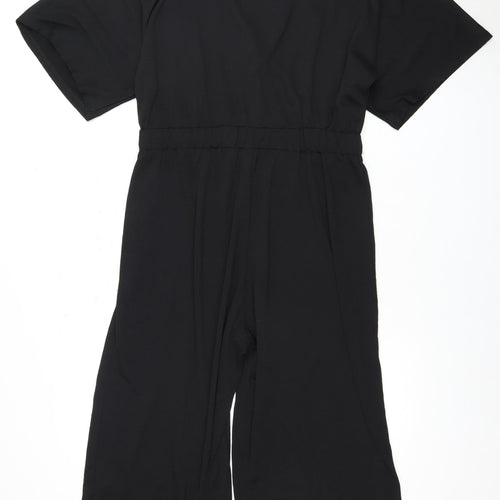 Next Women's Black Short Sleeve Jumpsuit Size 10