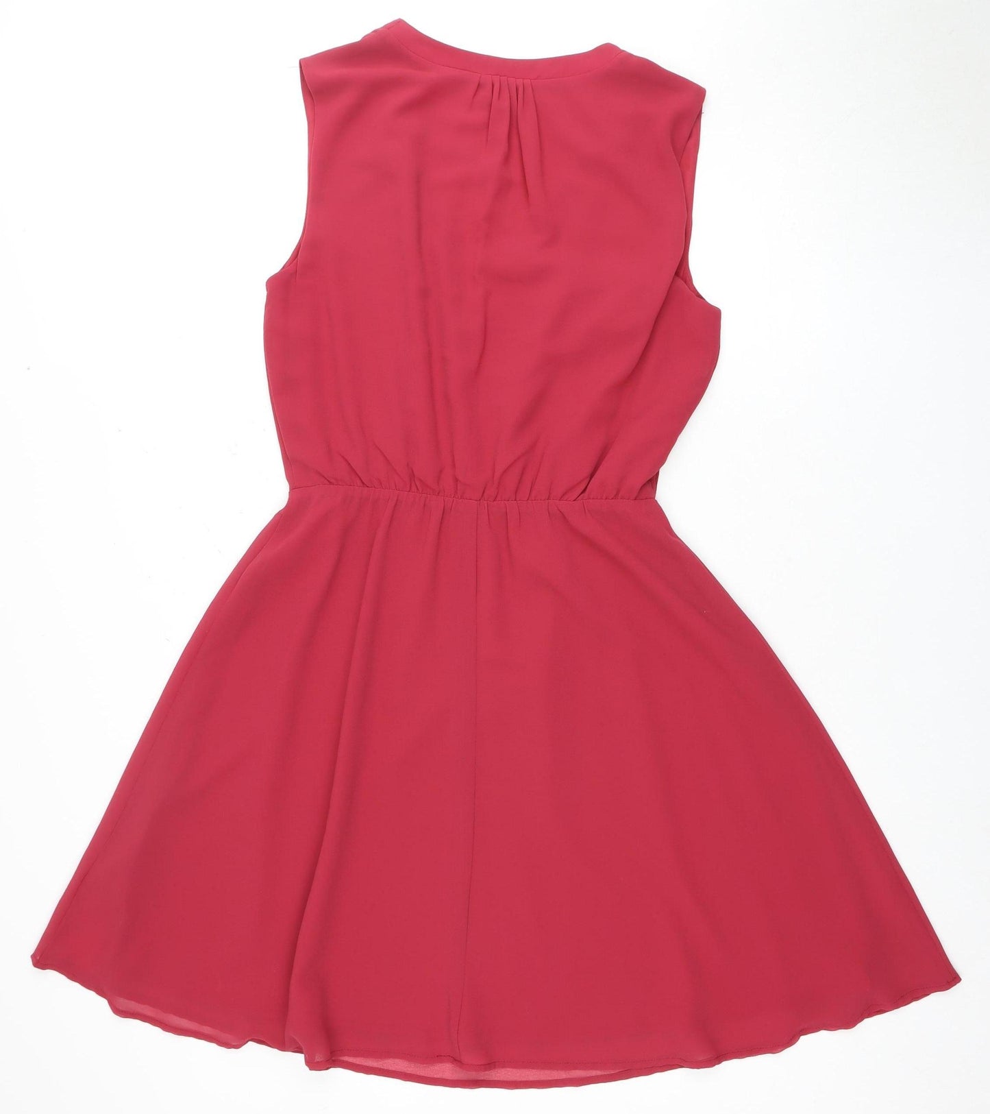 Warehouse Women's Red A-Line Midi Dress, Size 12