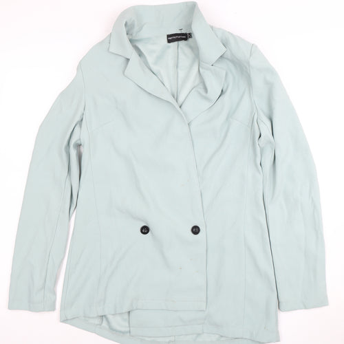 PrettyLittleThing Women's Blue Blazer, UK 8, Collared Casual