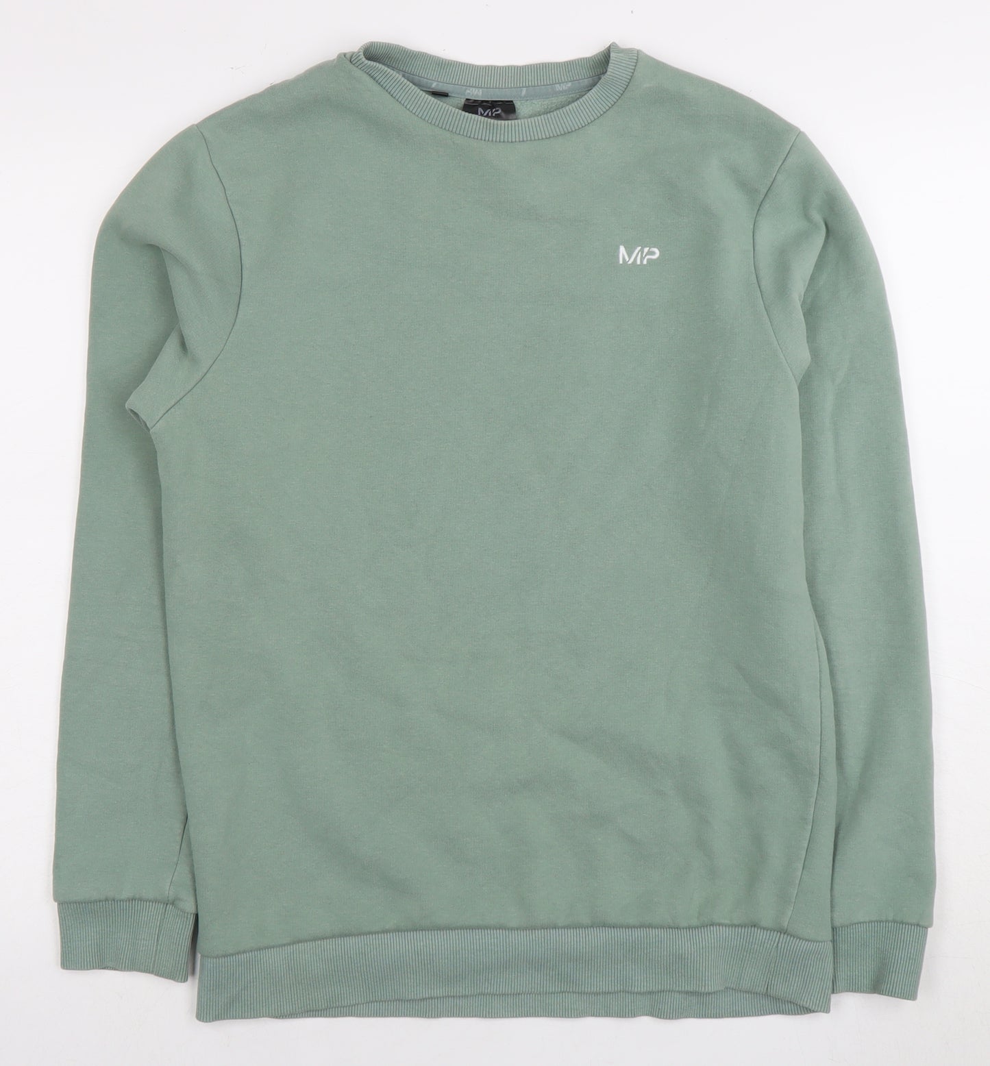 MP Men's Green Pullover Sweatshirt S - Casual Logo Style