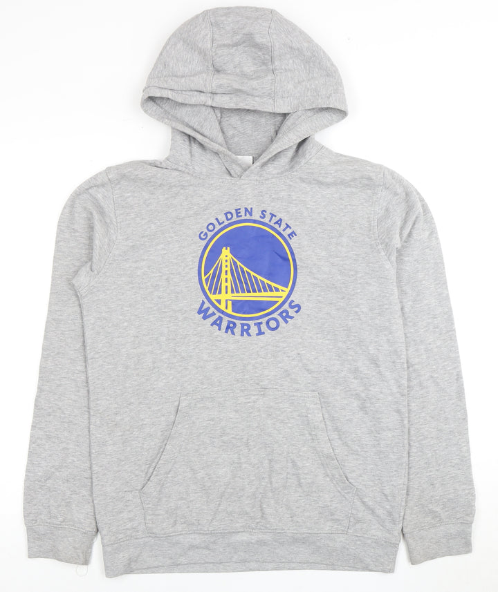 NBA Boys Grey Golden State Warriors Pullover Hoodie