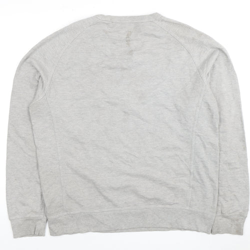 Champion Men's Grey Crew Neck Pullover Sweatshirt L