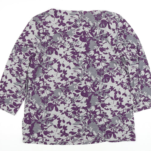 Debenhams Women's Multicoloured Floral 3/4 Sleeve T-Shirt
