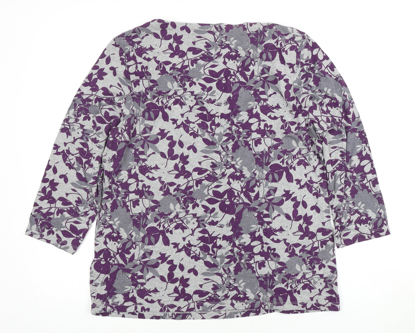 Debenhams Women's Multicoloured Floral 3/4 Sleeve T-Shirt