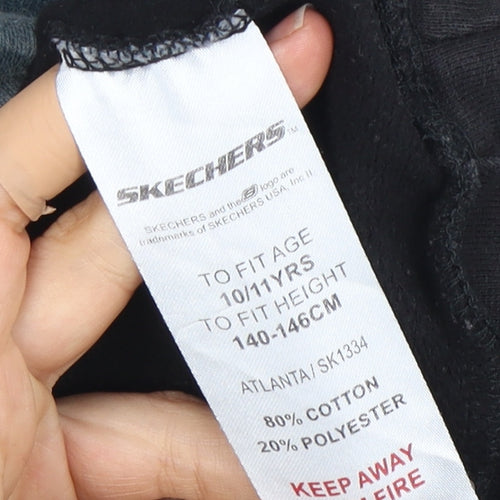 Skechers Boys Black Pullover Hoodie 10-11 Years