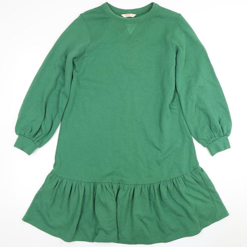 Anyday John Lewis Green Balloon Sleeve Dress XS