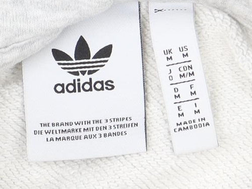 Adidas Men's Grey Pullover Hoodie M