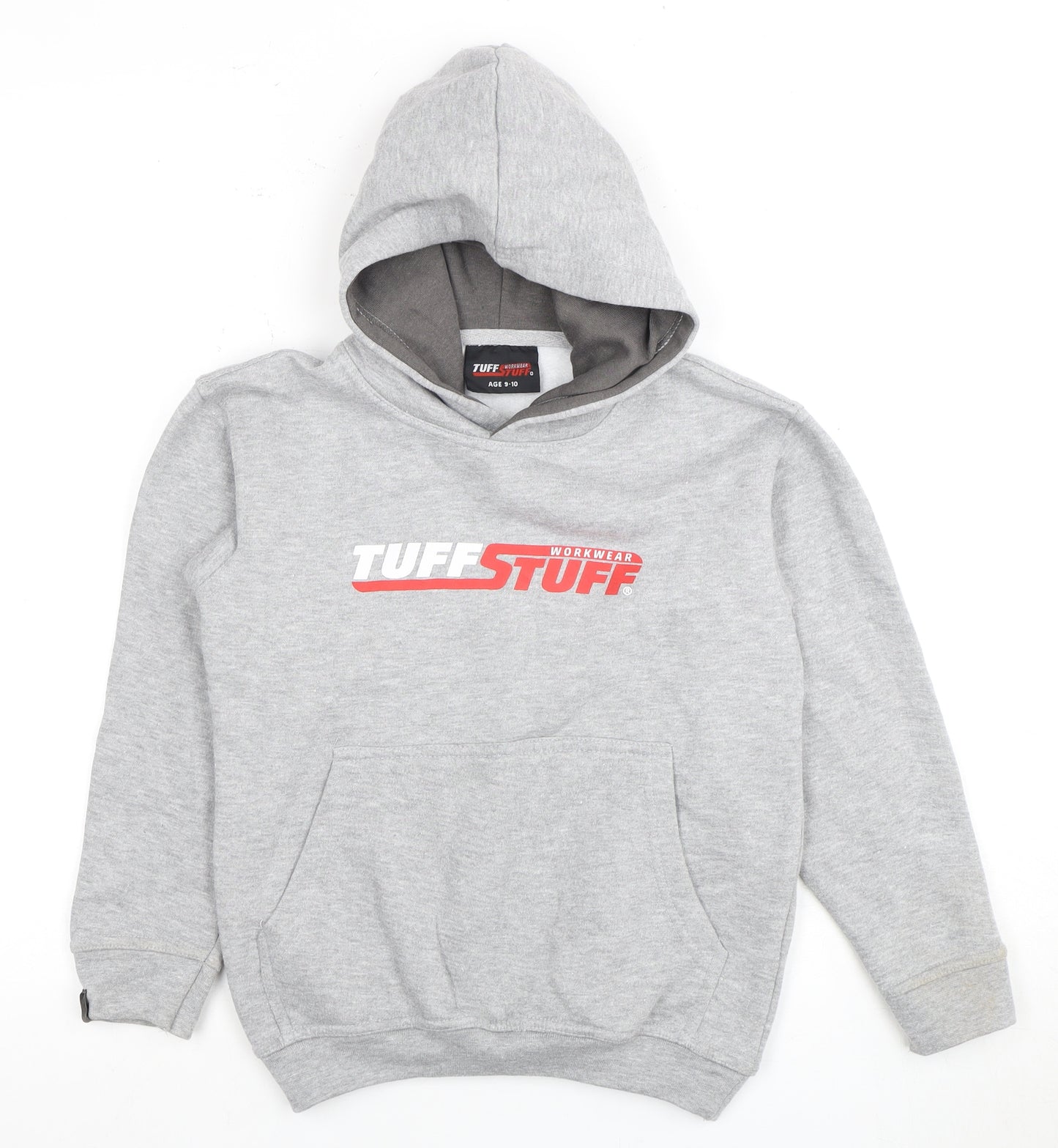 Tuff Stuff Boys Grey Pullover Hoodie Age 9-10