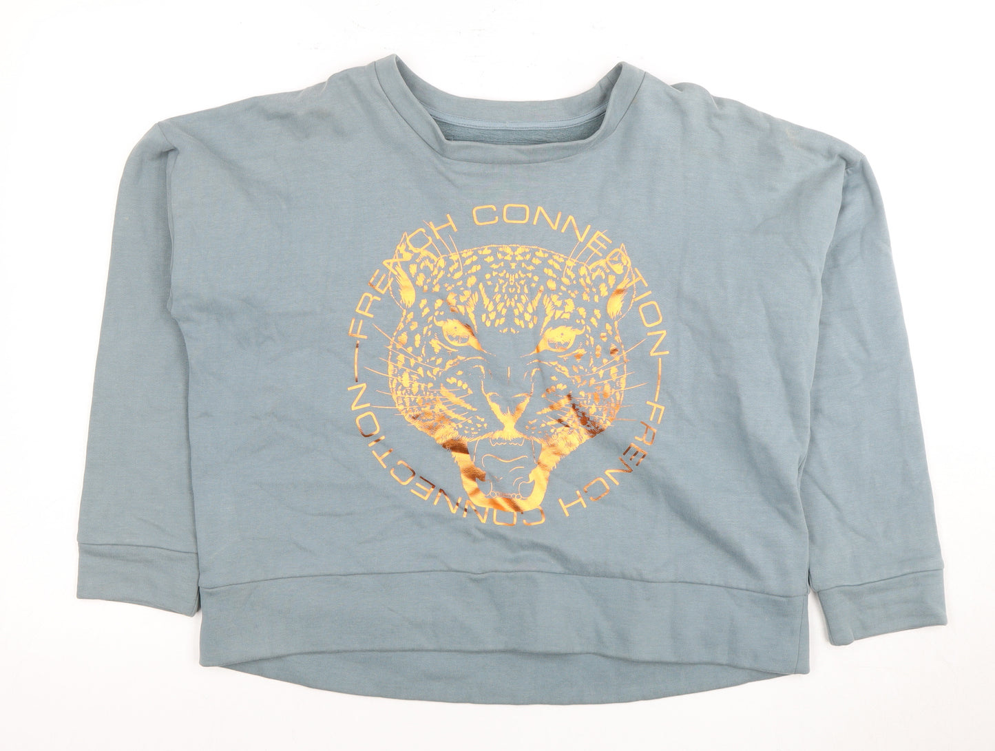 FC Jeans Women's Blue Graphic Sweatshirt Size 8