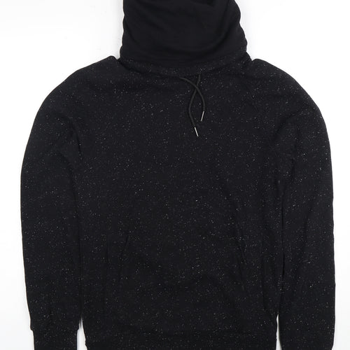 H&M Women's Black High Neck Sweatshirt, Size 12