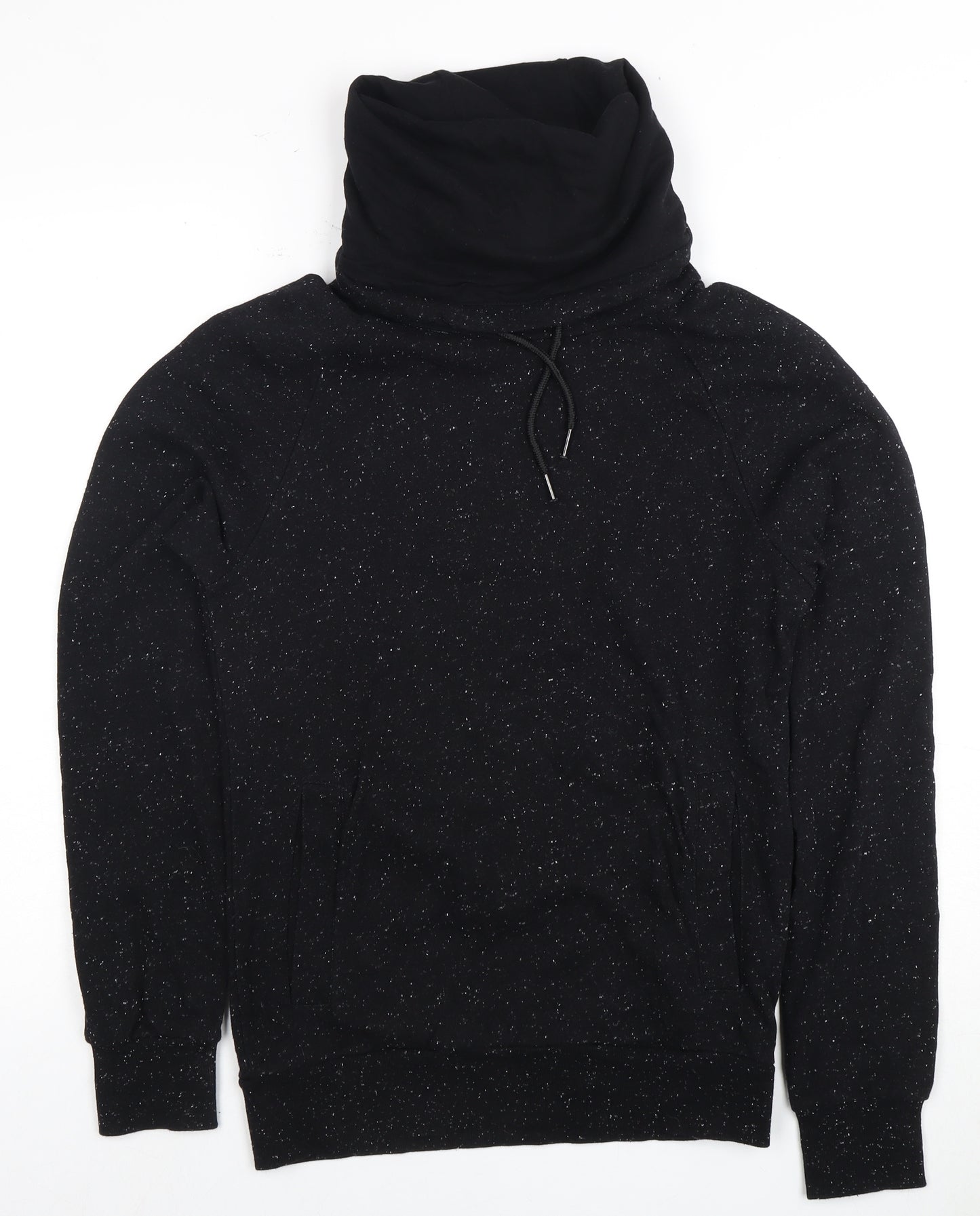 H&M Women's Black High Neck Sweatshirt, Size 12